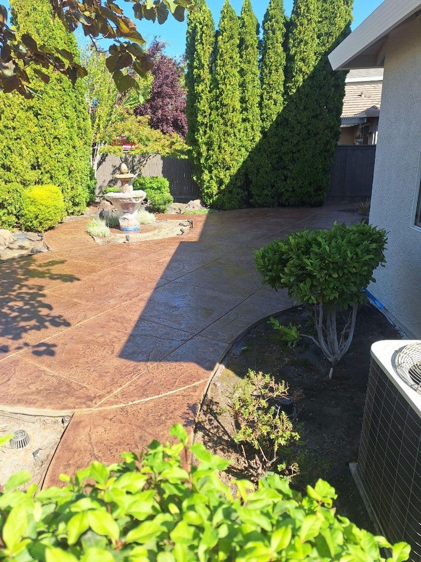 Project Beautiful Patio Enhancement with Antiqued Concrete image