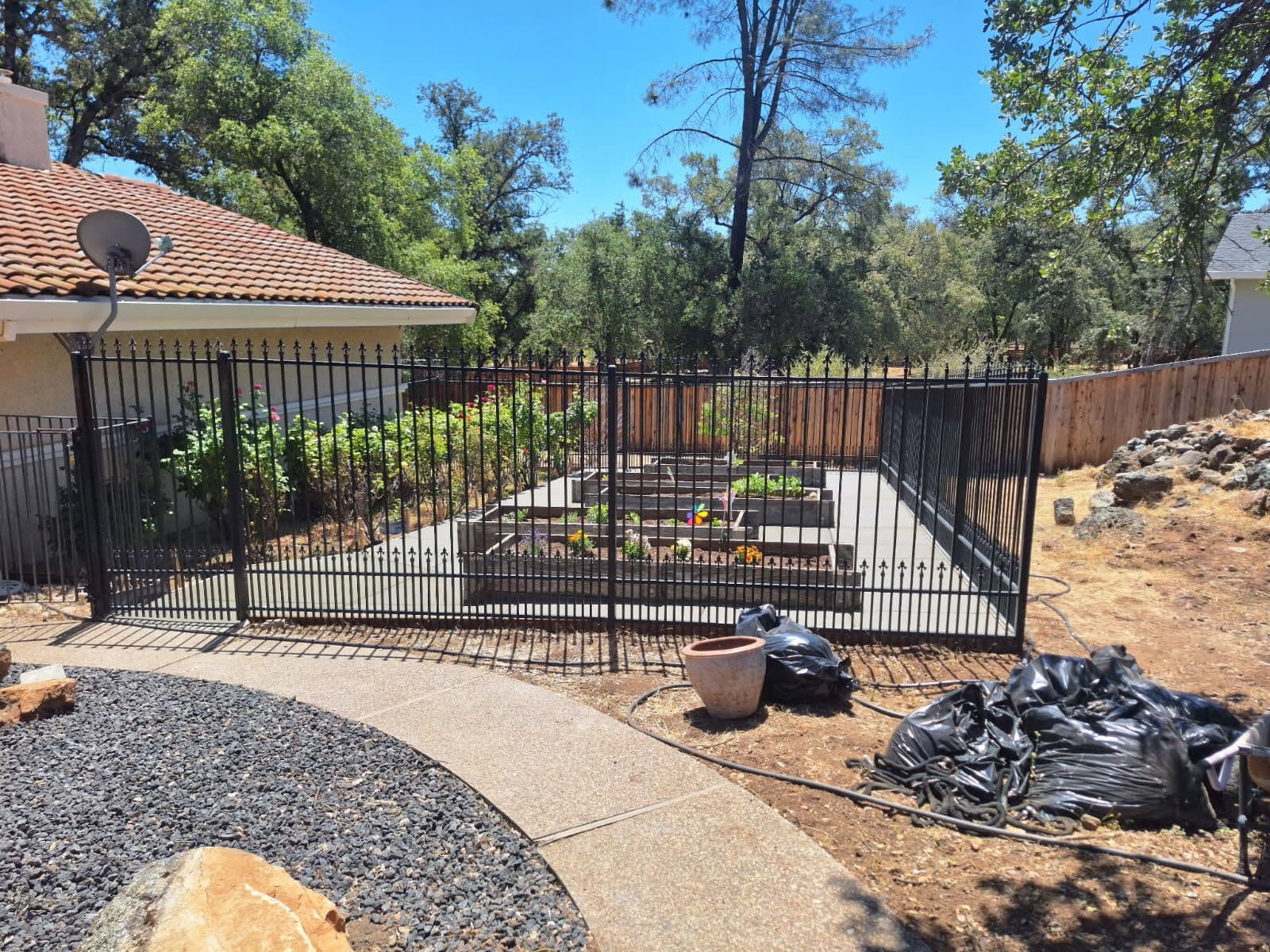 Garden Transformation with Seamless Concrete Flatwork image